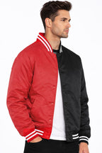 Two-Tone Varsity Bomber Jacket