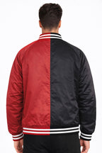 Two-Tone Varsity Bomber Jacket