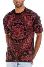 All Over Paisley Print T-Shirt | 100% Cotton