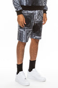 Paisley All Over Print Shorts – Elastic Waist