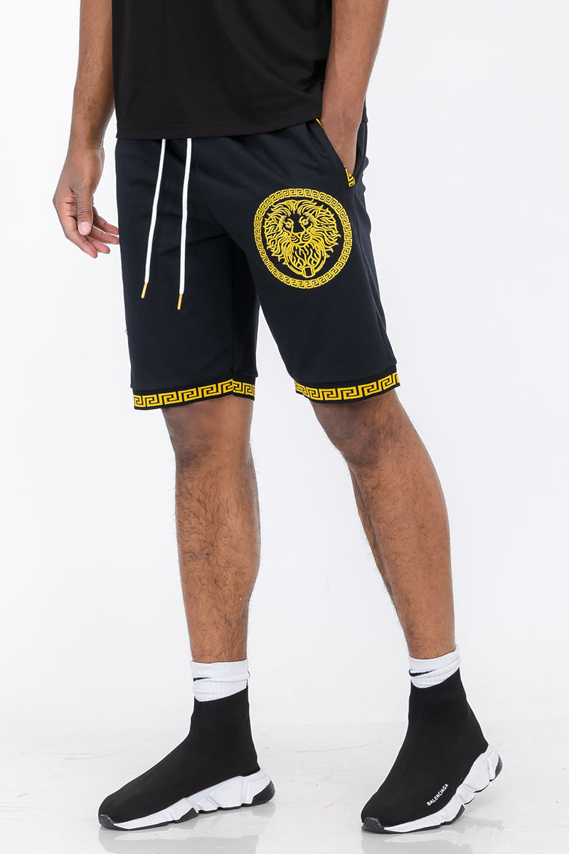 Lion Head Graphic Shorts – Above the Knee