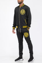 Lion Head Track Set – Full Zip Jacket & Elastic Waist Pants