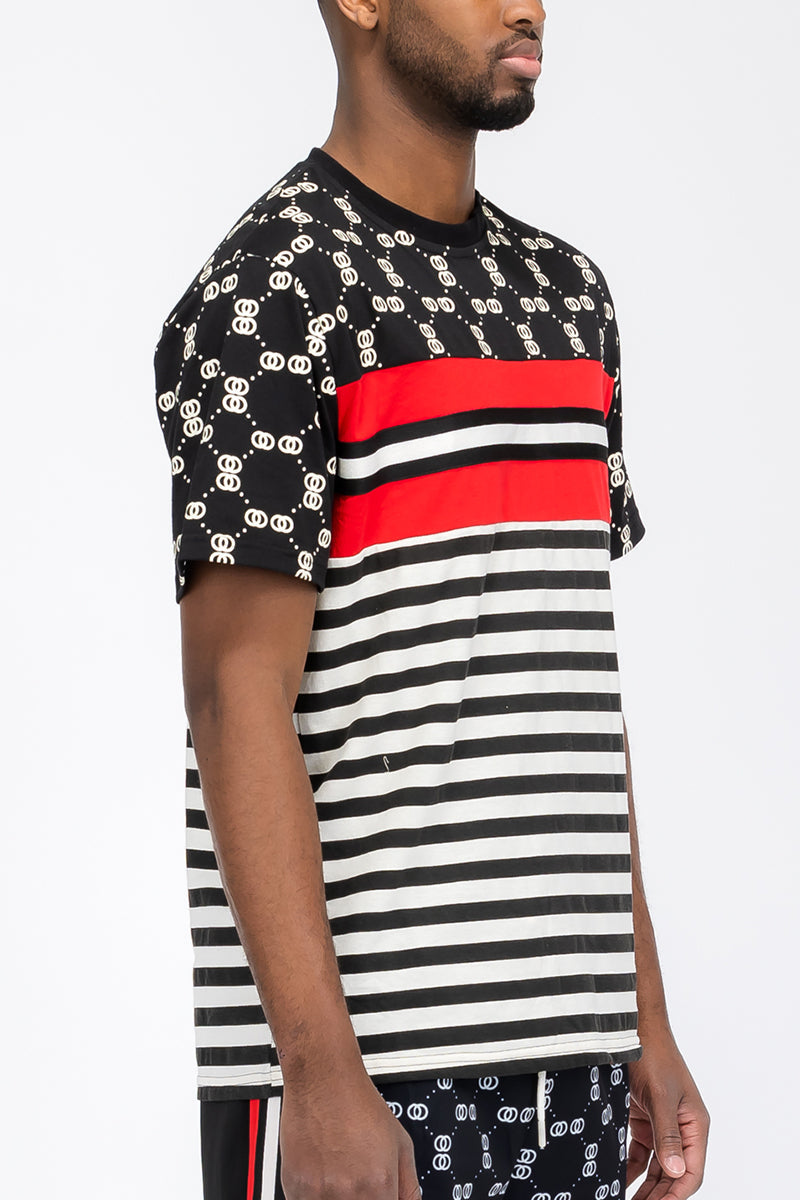 Linked Graphic Tee – Cotton Blend T-Shirt