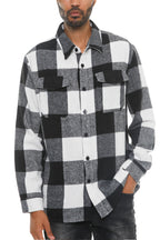 Soft Flannel Shacket | Brushed Checkered Long Sleeve