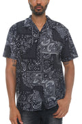 Gilmore Paisley Print Button-Down Vacation Shirt