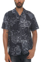Gilmore Paisley Print Button-Down Vacation Shirt