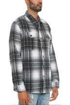 Soft Flannel Shacket – Brushed Checkered Long Sleeve