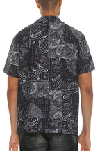 Gilmore Paisley Print Button-Down Vacation Shirt