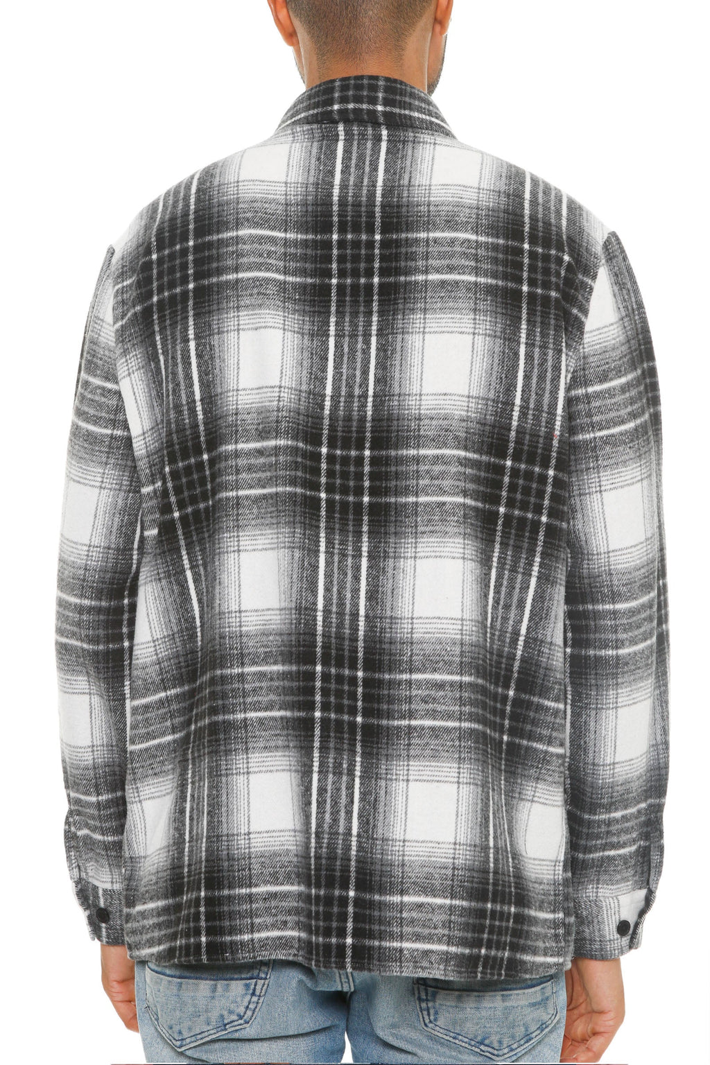 Soft Flannel Shacket – Brushed Checkered Long Sleeve