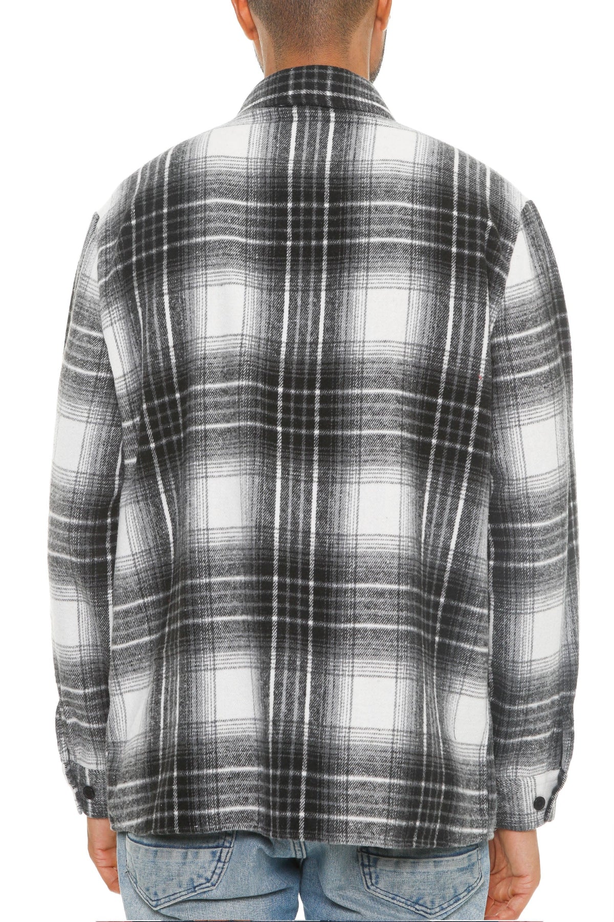 Soft Flannel Shacket – Brushed Checkered Long Sleeve