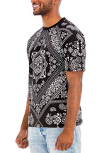 All Over Paisley Print T-Shirt | 100% Cotton