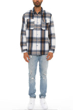 Soft Flannel Shacket | Brushed Checkered Long Sleeve