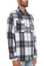 Soft Flannel Shacket | Brushed Checkered Long Sleeve