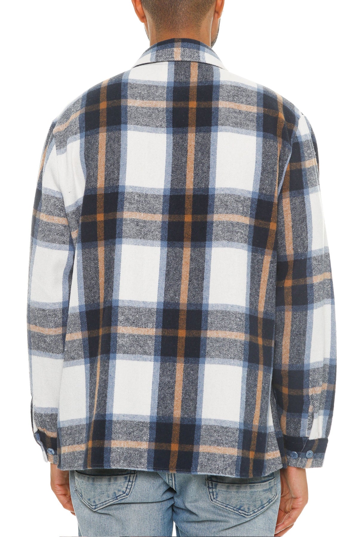 Soft Flannel Shacket | Brushed Checkered Long Sleeve