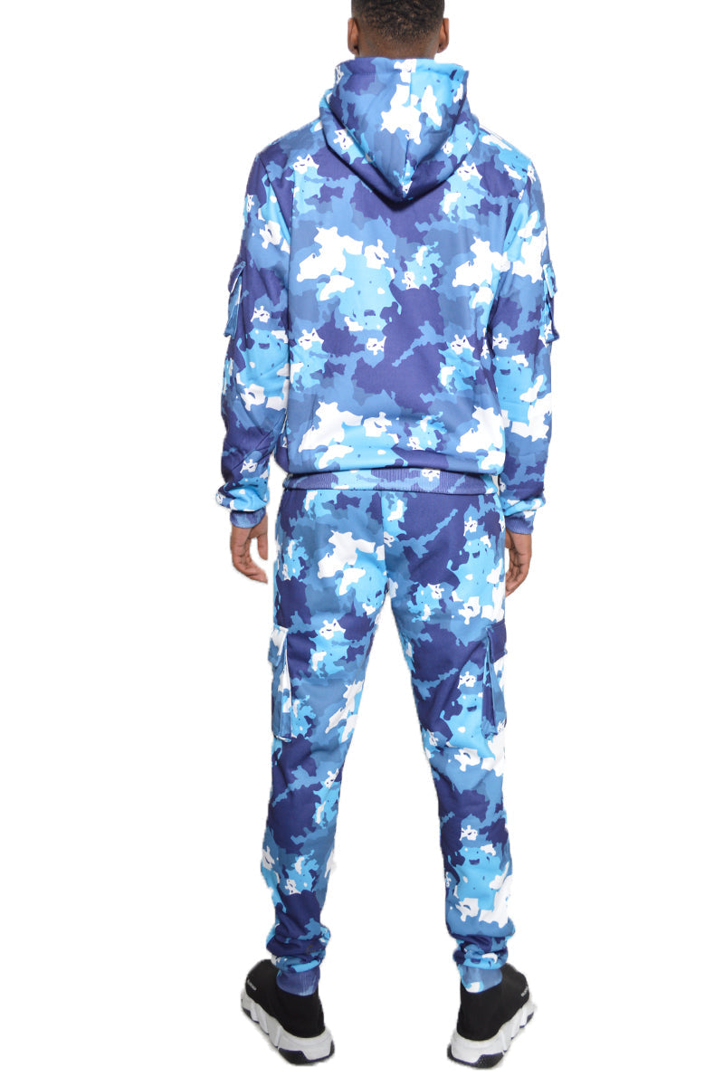 Men's Camo Pullover Hoodie Set