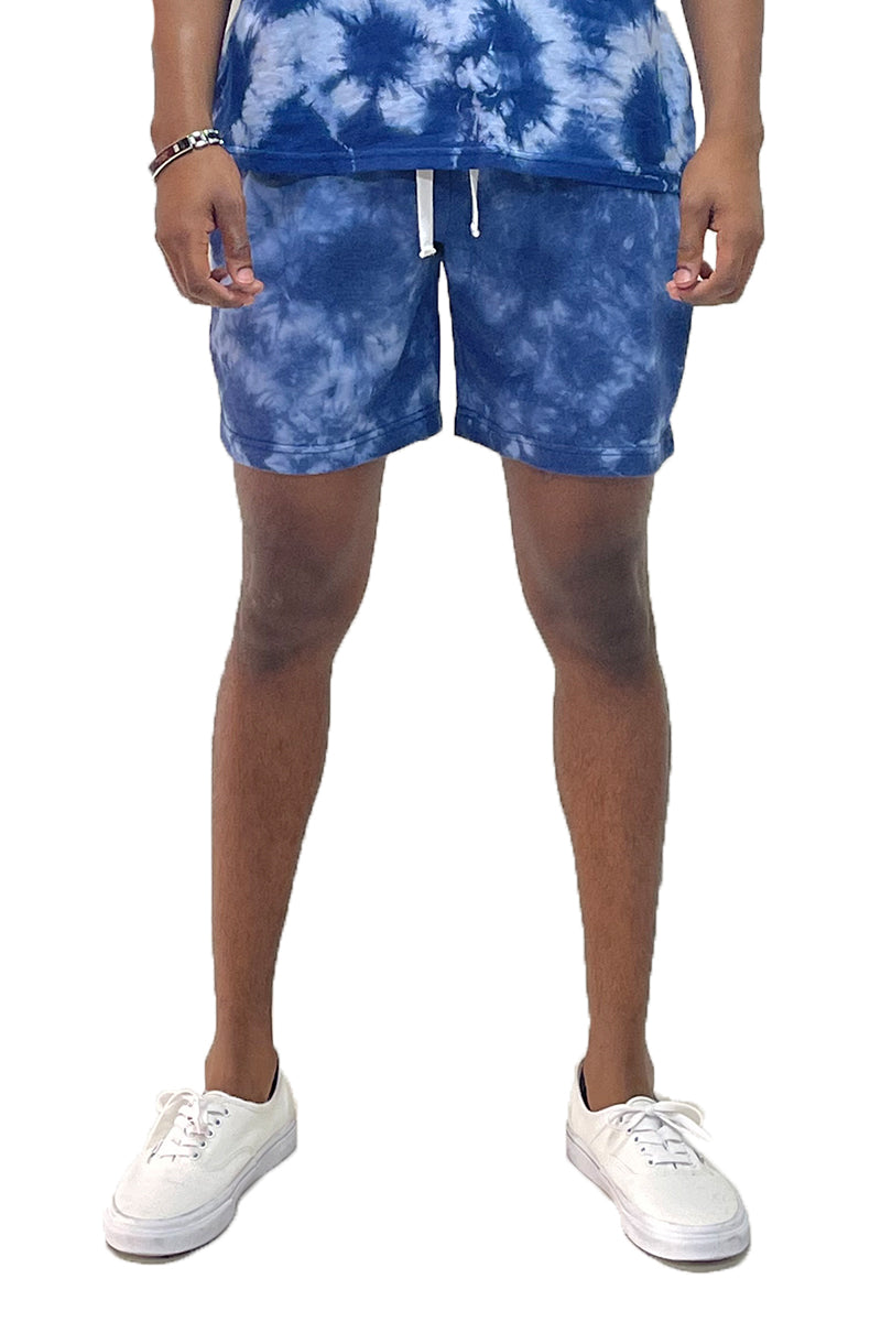 Splatter Tie Dye Cotton Shorts – Elastic Waist