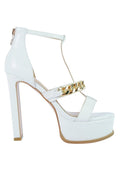 Bonita Metal Chain Zip Up Sandals
