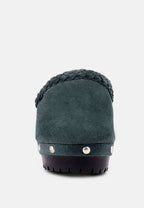 Inca Fine Suede Leather Clogs