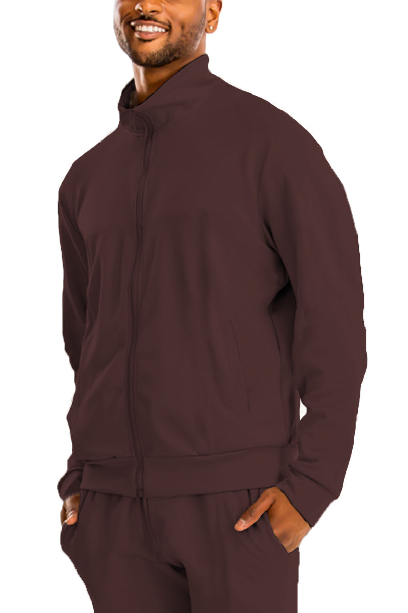 Essential Solid Track Jacket – Full Zip