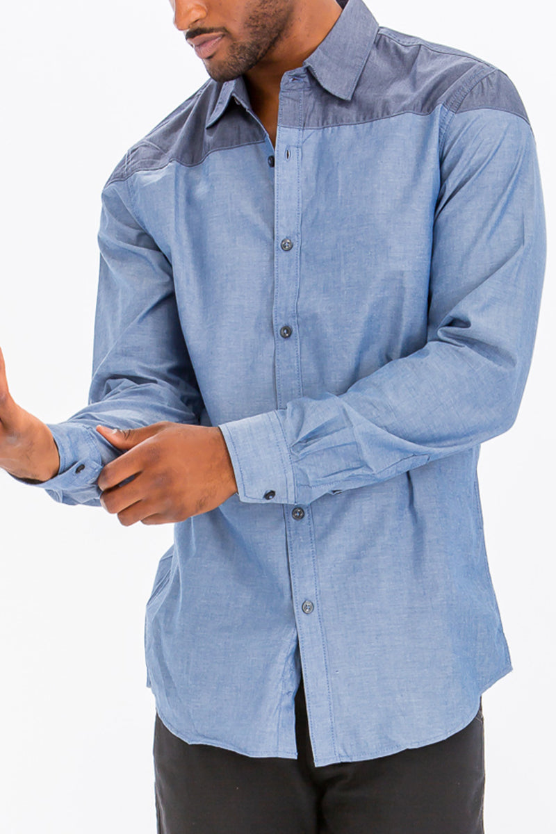 Milo Two-Tone Long Sleeve Shirt