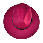 Belt Band Pointed Fedora Hat