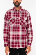 Men's Brushed Flannel Shirt – Cotton Blend