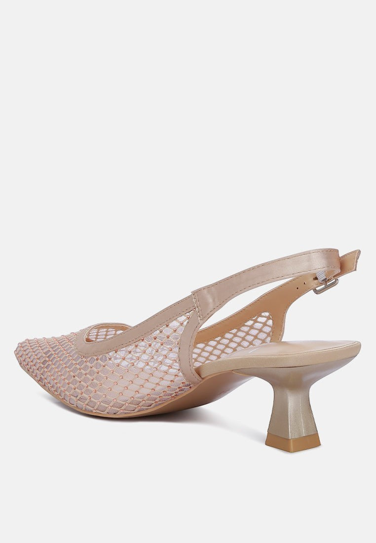 Siev Rhinestone Slingback Mules