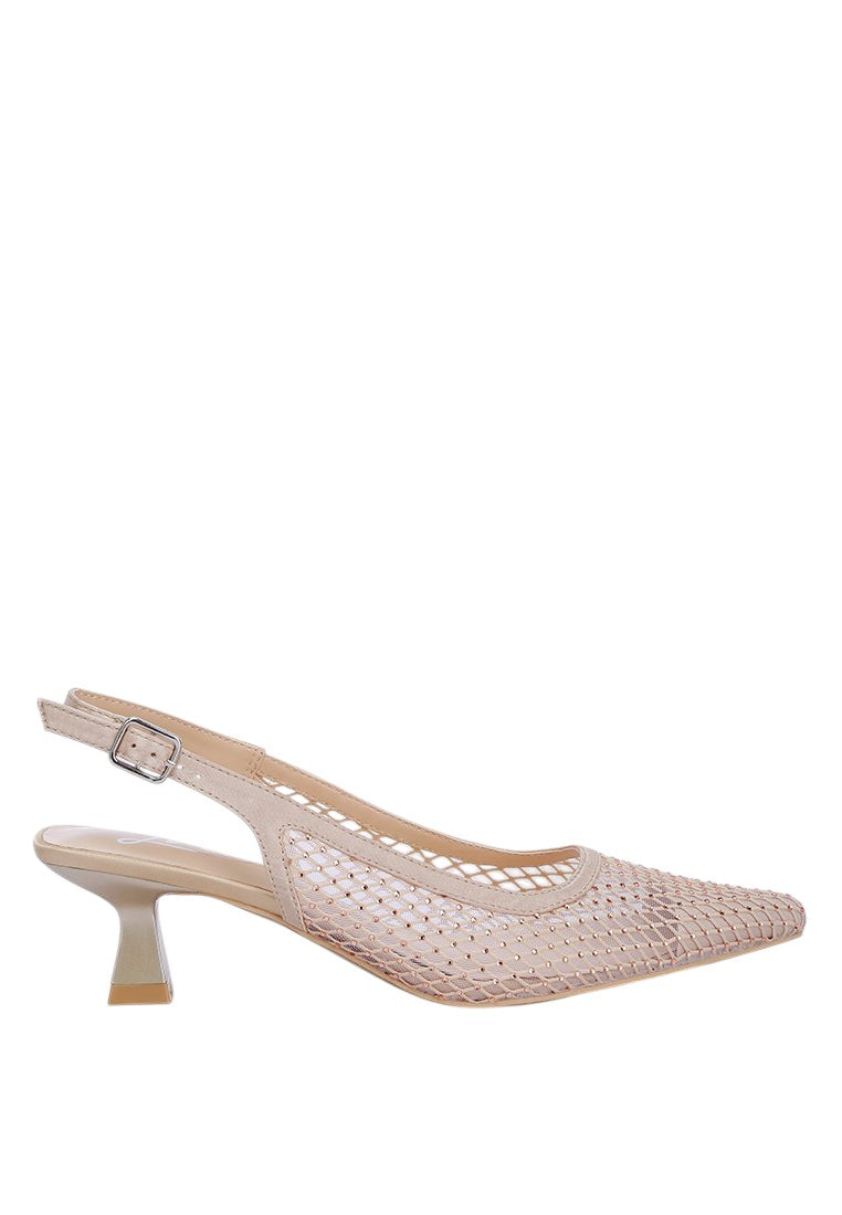 Siev Rhinestone Slingback Mules