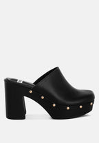 Benji Recycled Leather Clogs