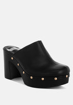 Benji Recycled Leather Clogs