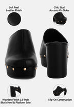 Benji Recycled Leather Clogs