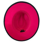 Belt Band Pointed Fedora Hat