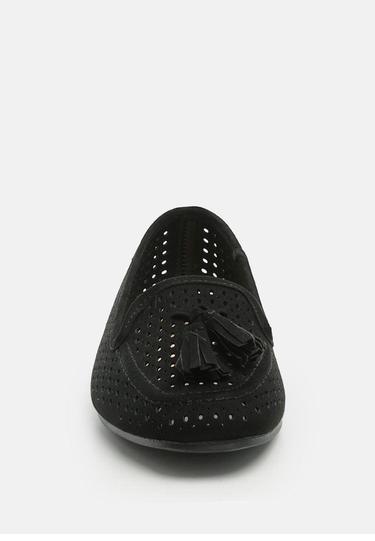 Feet Nest Perforated Microfiber Loafer