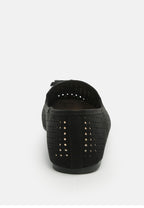 Feet Nest Perforated Microfiber Loafer