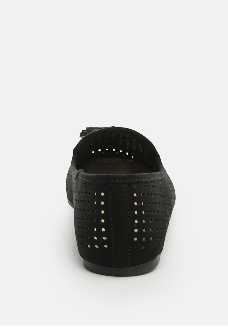 Feet Nest Perforated Microfiber Loafer