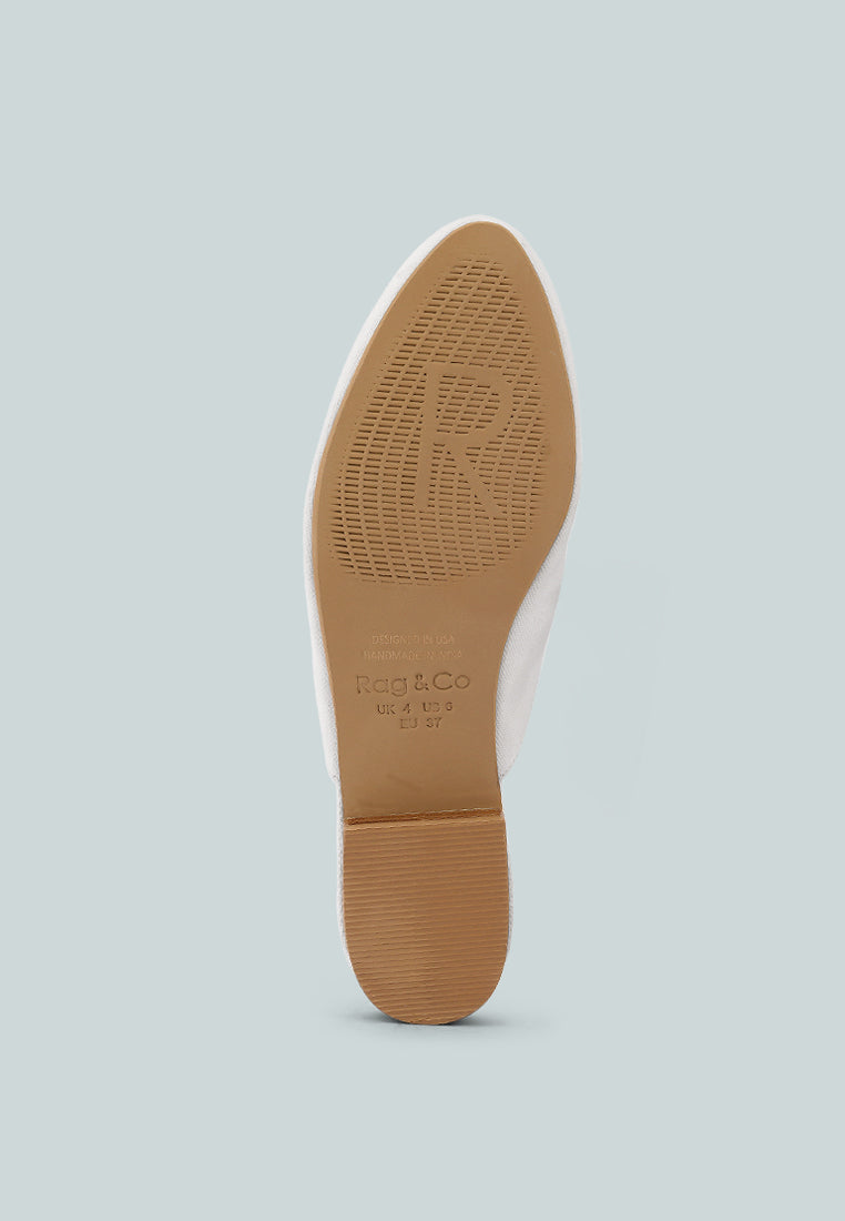 Calico Organic Canvas Mules