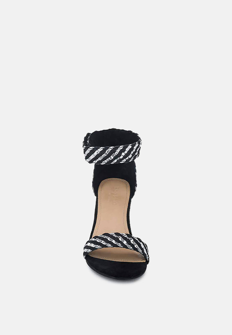 Carla Stacked Heel Sandal
