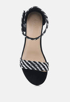 Carla Stacked Heel Sandal