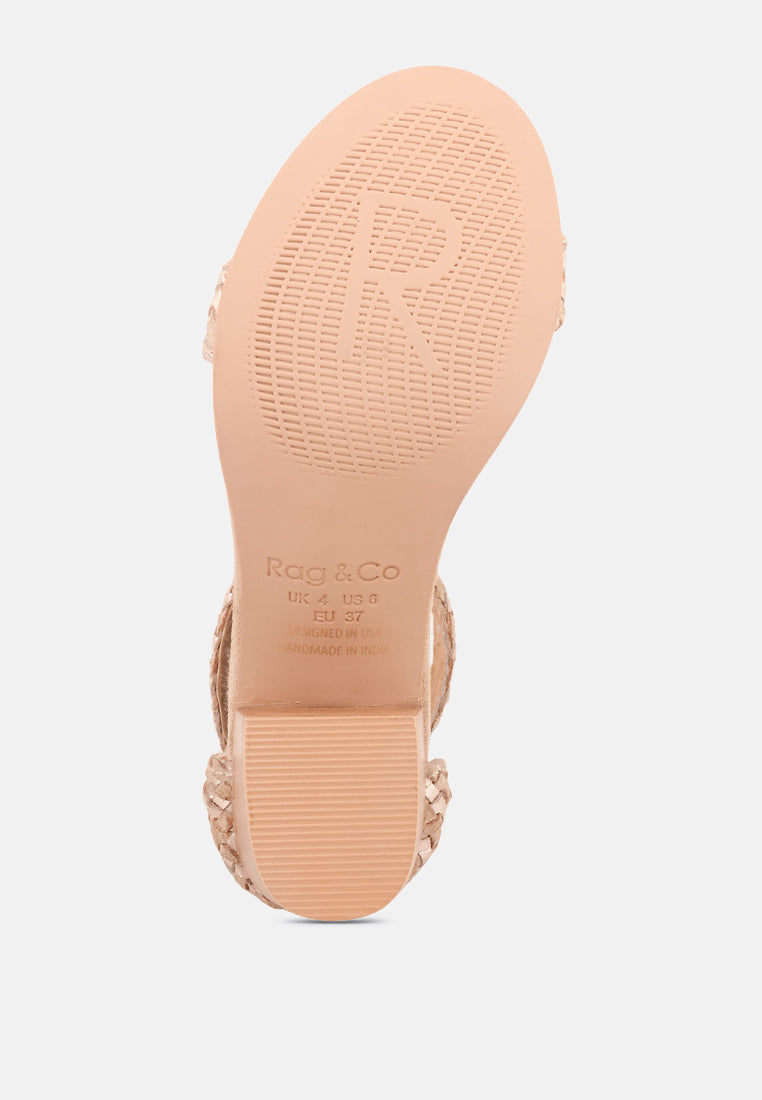 Carla Stacked Heel Sandal