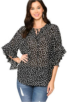 Women's ShirtsLeopard Printed Crepe Top - VacationGrabs