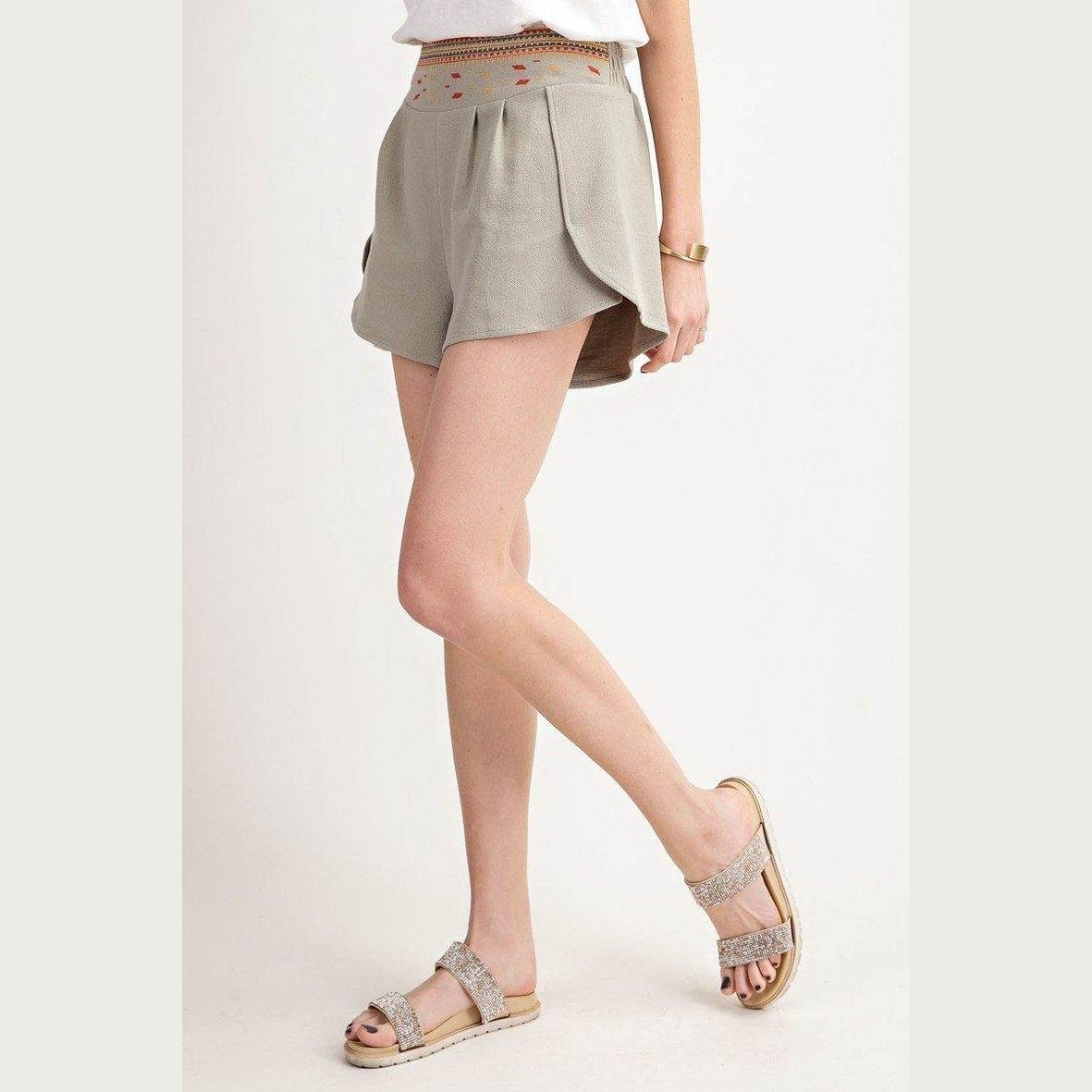 High Rise Waist Shorts - VacationGrabs