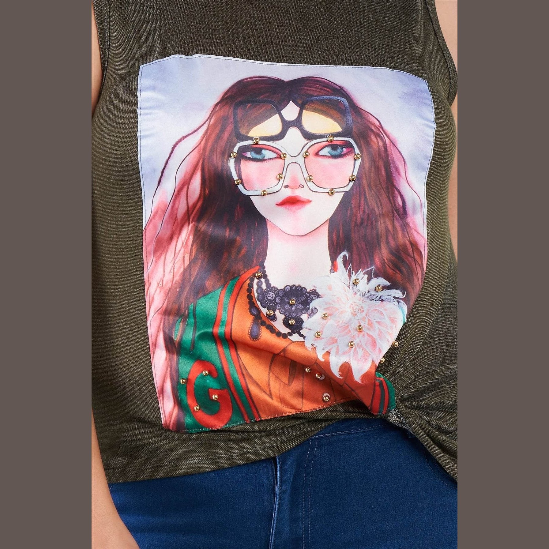 Plus Size Shady Girl Graphic Top - VacationGrabs