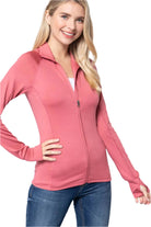 Women's ActivewearWomens Fitted Workout Track Jacket - VacationGrabs