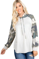 Women's Sweatshirts & HoodiesSolid French Terry Casual Hoodie - VacationGrabs