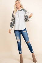 Women's Sweatshirts & HoodiesSolid French Terry Casual Hoodie - VacationGrabs