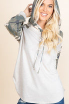 Women's Sweatshirts & HoodiesSolid French Terry Casual Hoodie - VacationGrabs