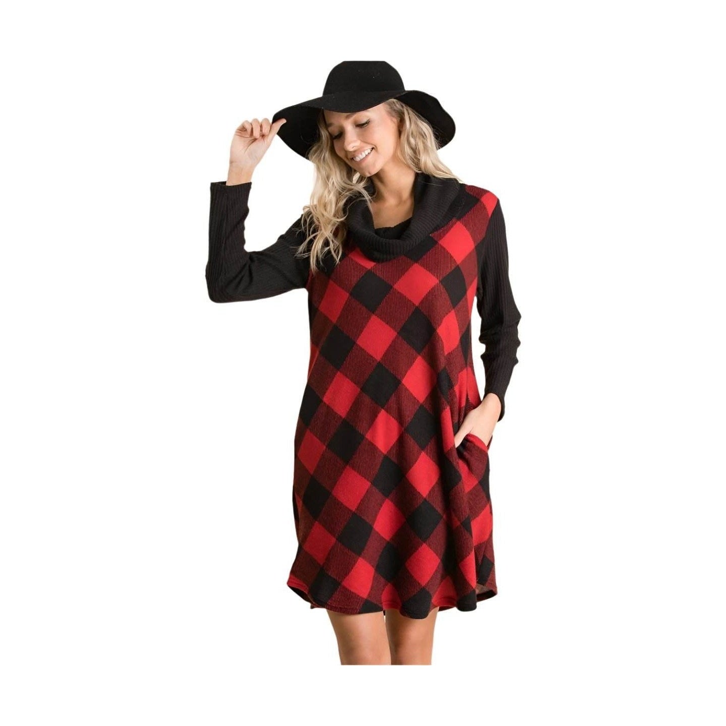 Buffalo Plaid Tartan Swing Dress - VacationGrabs