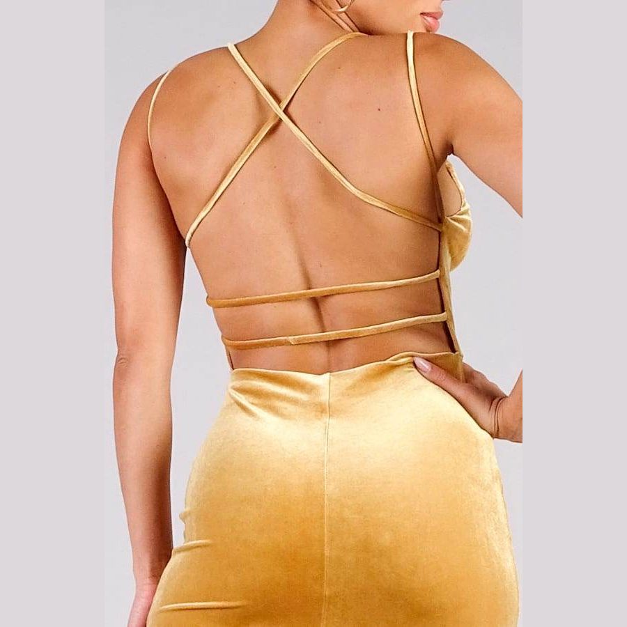 Showstopper, Sexy Crossover Strap Dress - VacationGrabs