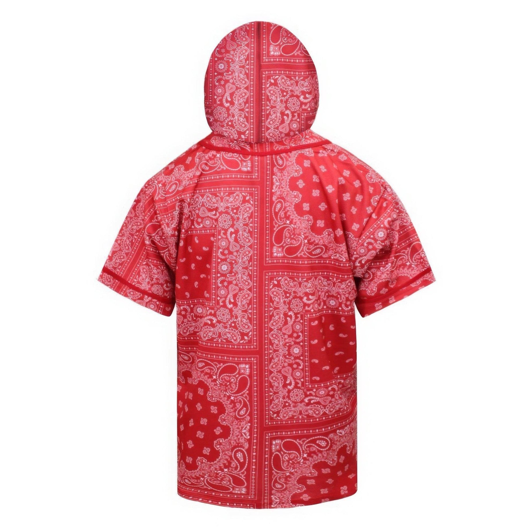 Hooded Bandana Baseball Jersey Shirts - VacationGrabs