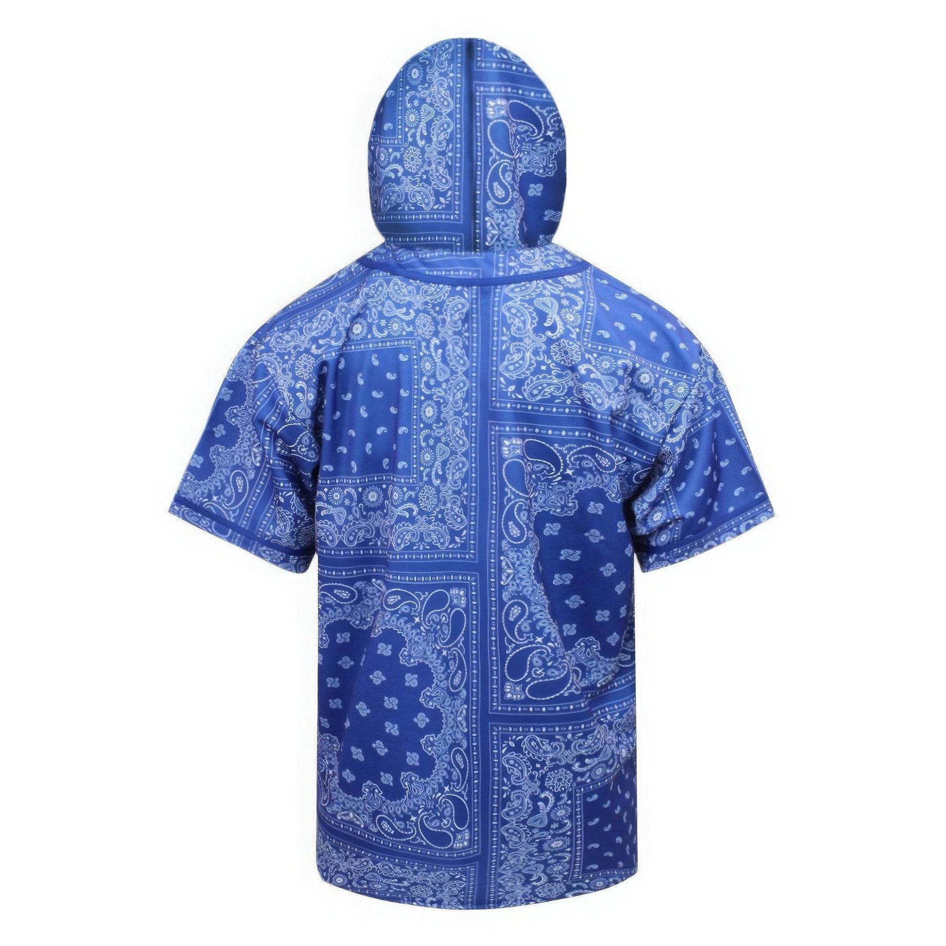 Hooded Bandana Baseball Jersey Shirts - VacationGrabs
